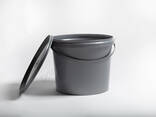 1.1 L round food grade plastic bucket (container) from manufacturer in Ukraine - Prime Box - фото 2