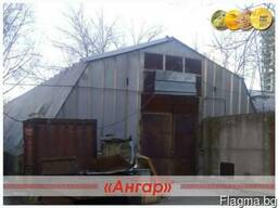 Ангар 12х30 шатровый бескаркасный демонтированный