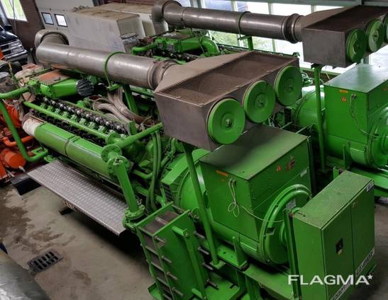 Б/У газовый двигатель Jenbacher 616 GSС87, 2000 Квт, 1997 г.