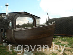 Баня-корабль - индивидуальный проект от "Тихая гавань"