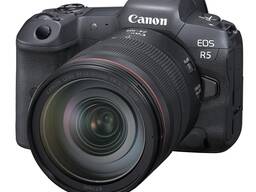 Безогледален цифров фотоапарат Canon EOS R5 с RF 24-105 mm f/4 L IS USM обектив