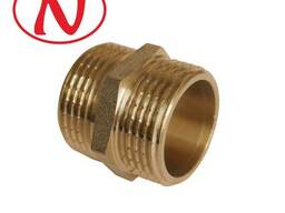Brass Nippel 1/2"M-1/2"M /HS