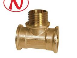 Brass Tee Fitting 1/2F-1/2M-1/2F / HS