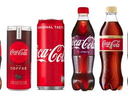 Coca Cola in assortment / Ukrainian origin beverages