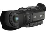 Компактна професионална видеокамера JVC GY-HM170 4KCAM с вграден обектив с 12x оптично уве - фото 1