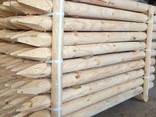 Machine Rounded poles ( Ukraine) оцилиндрованные колья сосна - фото 2