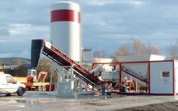 Мобилен бетонов завод Sumab K-40 (30-40 m3/час) Швеция