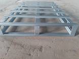 Паллеты оцинкованные металлические четырехсторонние - фото 1