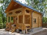 Сруб дома, бани из оцилиндрованного бревна - фото 12