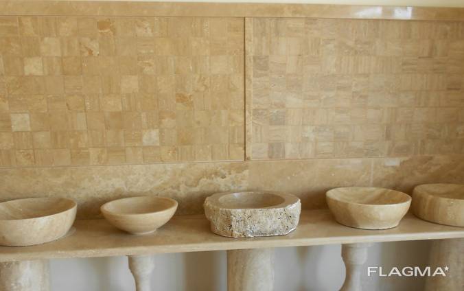 Умывальники из травертина